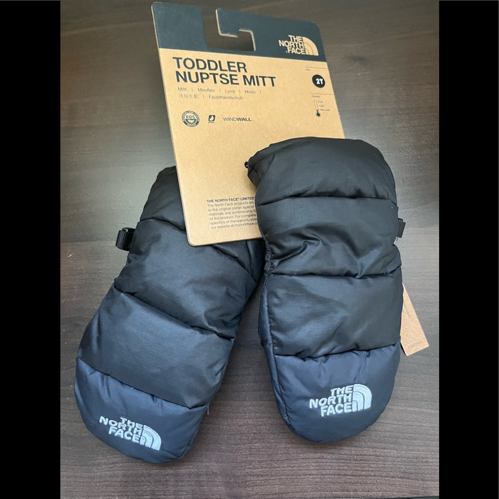 NWT 2T The North Face snow mittens